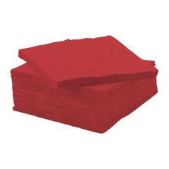 ІКЕА FANTASTISK ФАНТАСТІК, 405.238.94 Серветка паперова, червоний, 24х24 см