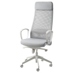 ІКЕА MARKUS МАРКУС, 105.218.58 Офісний стілець, ВІССЛЕ світло-сірий