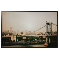 ІКЕА BJÖRKSTA БЬЙОРКСТА, 493.848.55 - Картина з рамкою, Міст на Манхеттені, 118 х 78см