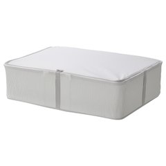 ІКЕА HEMMAFIXARE, 705.039.17 - контейнер для одягу, постільна білизна,смугаста тканина, 69x51x19см