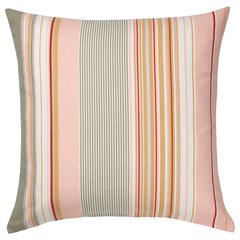 ІКЕА SOLMOTT, 505.127.91 - Чохол для подушки, різнокольоровий рожевий, 50х50см