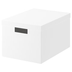 ІКЕА TJENA ТЙЕНА, 603.954.28 - Коробка для зберігання з кришкою, 25x35x20см