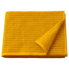 ІКЕА VAGSJON ВОГШЕН, 905.495.04 Банний рушник, золотаво-жовтий, 70х140 см
