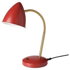 ІКЕА ISNALEN, 805.200.11 LED робочий світильник, червоний, латунний