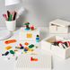 ІКЕА BYGGLEK, 703.721.86 - LEGO® коробка з кришкою, 3п, В комплекті: 1 коробка (В 59 х Ш 175 х Г 127 мм) і 2 коробки (В 59 х Ш 127см х Г 88 мм).