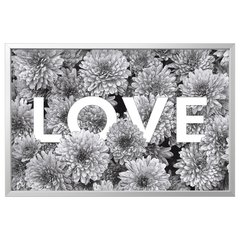 ІКЕА BJÖRKSTA БЬЙОРКСТА, 294.716.60 - Картина з рамкою, квіткова любов, сріблястий, 118 х 78см