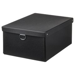 ІКЕА NIMM, 805.181.69 - Коробка для зберігання з кришкою, 25x35x15см