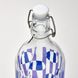 ІКЕА KORKEN КОРКЕН, 005.536.37 Пляшка з пробкою, візерунок прозорого скла, яскраво-блакитний бузок, 1 л