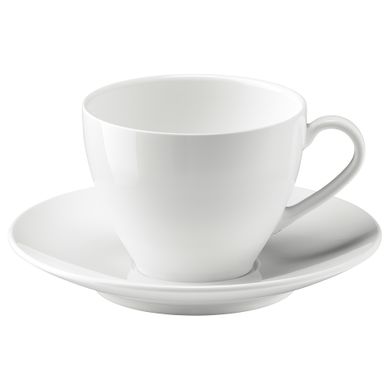 ІКЕА VÄRDERA ВЕРДЕРА, 602.774.63 - Чашка для кави та блюдце, 20 кл