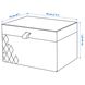 ІКЕА BUSENKEL, 405.231.96 Ювелірна коробка з відсіками, орнамент арлекін