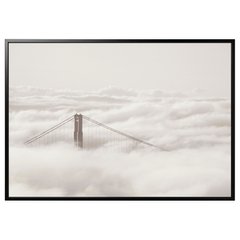 ІКЕА BJORKSTA БЬЙОРКСТА, 195.089.37 Картина з рамкою, міст і хмари, 200х140 см