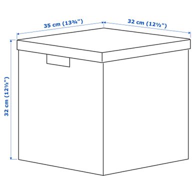 ІКЕА TJENA ТЙЕНА, 404.693.02 - Коробка для зберігання з кришкою, 32x35x32см