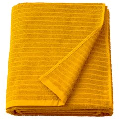 ІКЕА VAGSJON ВОГШЕН, 205.495.07 Банний рушник, золотаво-жовтий, 100х150 см