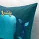 ІКЕА BLAVINGAD, 905.340.79 Чохол для подушки, візерунок кита, синьо-зелений, 50х50 см
